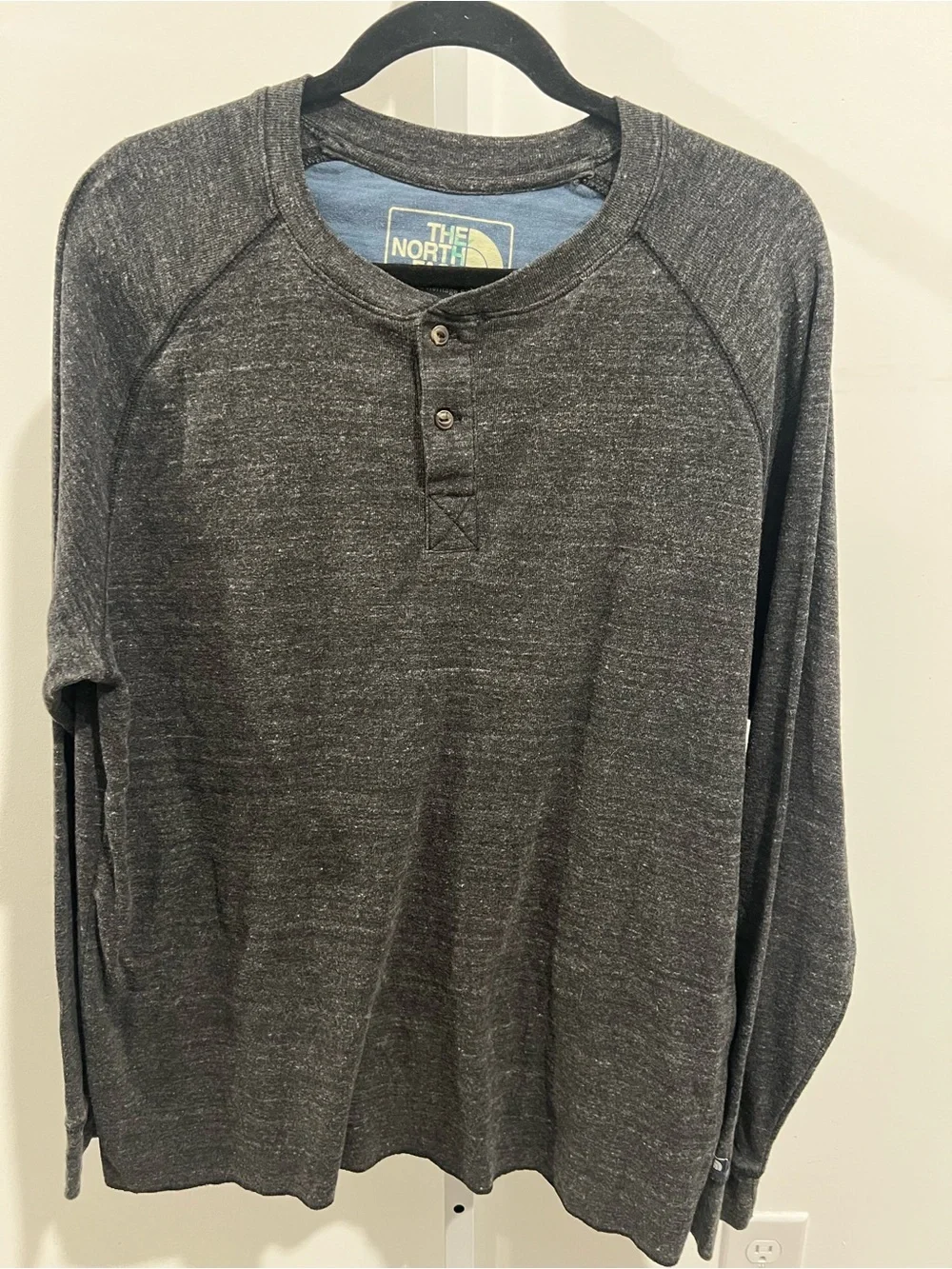 The North Face Men’s Charcoal Henley Long-Sleeve Shirt